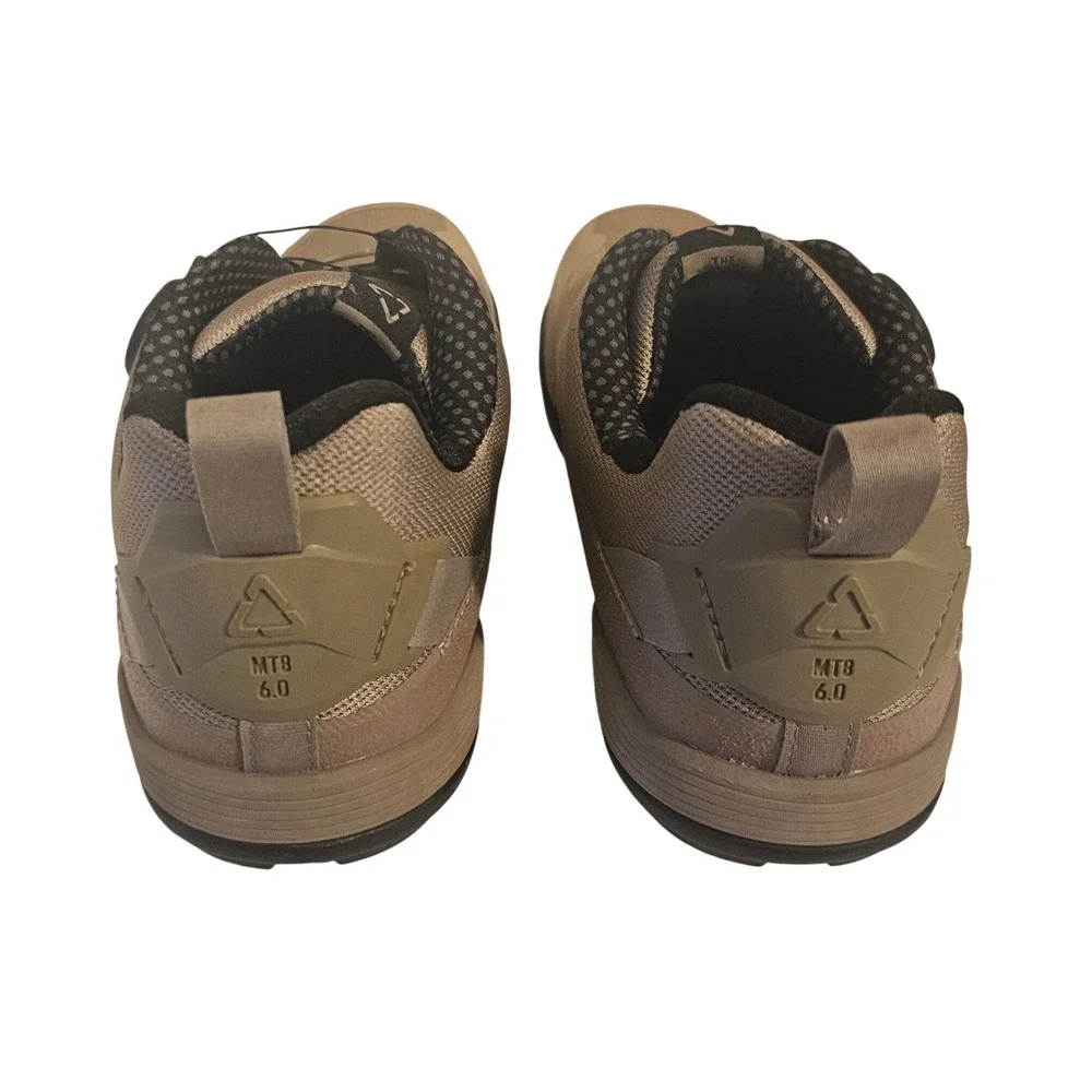 Leatt MTB 6.0 Clip V21 Mountain Bike Shoes Desert Tan Mens Size 10 SPD Cycling